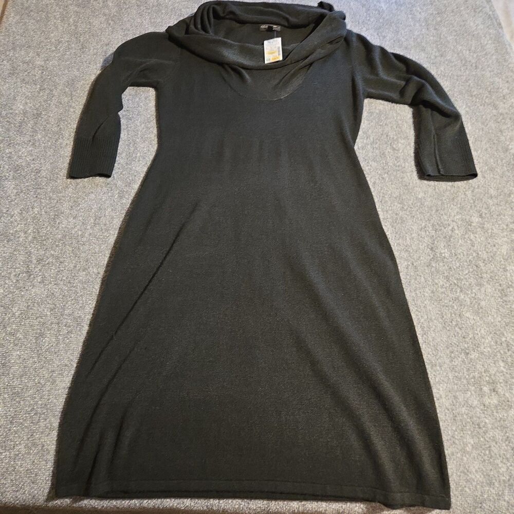 Connected Apparel Dress Womens Size XL Black Pullover Long Sleeve NEW NWT